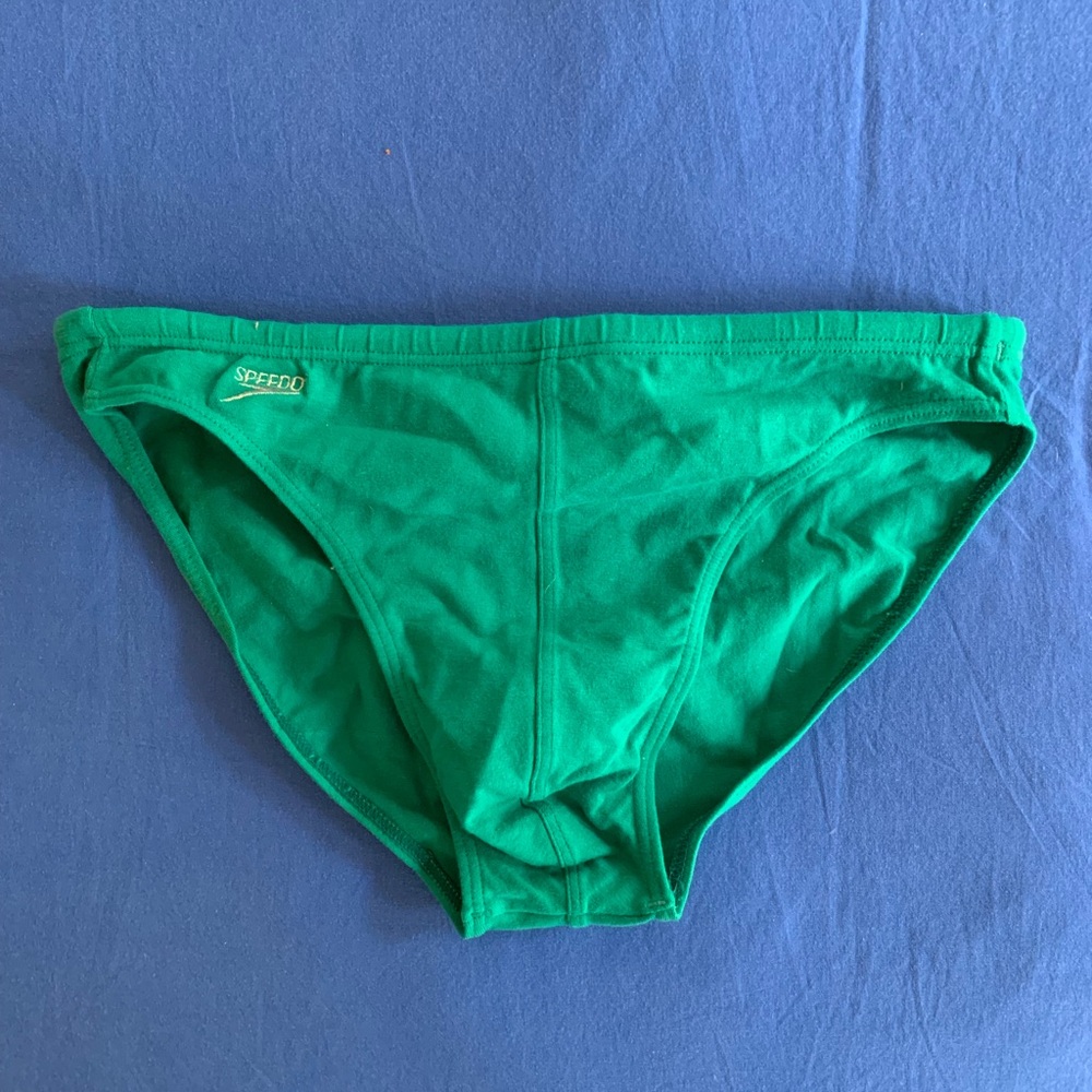 Vintage Teal Speedos size 34